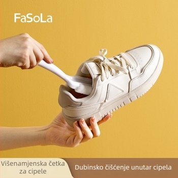 FaSoLa četka za cipele s dugim držalom i mekanim dlačicama za sigurno čišćenje cipela (Materijali: PP, poliester, PE; Težina: 550 g; Pakiranje: torba; Količina: 1)