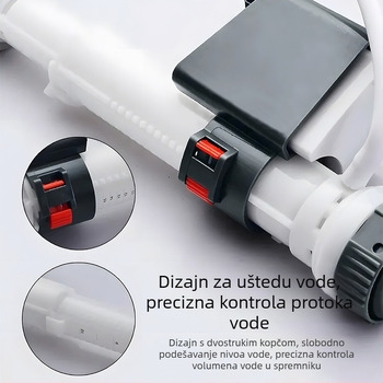 Toaletni ulazni ventil za univerzalni rezervoar vode – direktna ugradnja, ABS+POM, brtva protiv curenja