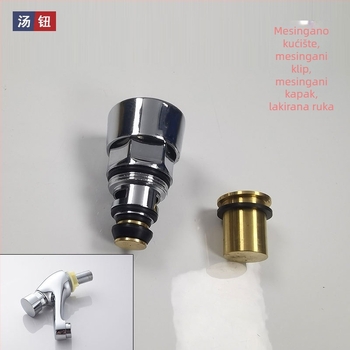 Ventil slavine s odgodnim pritiskom, automatski zatvarač za ispiranje mokraće, šesterokutno jezgro ventila, model 02-09, bakar