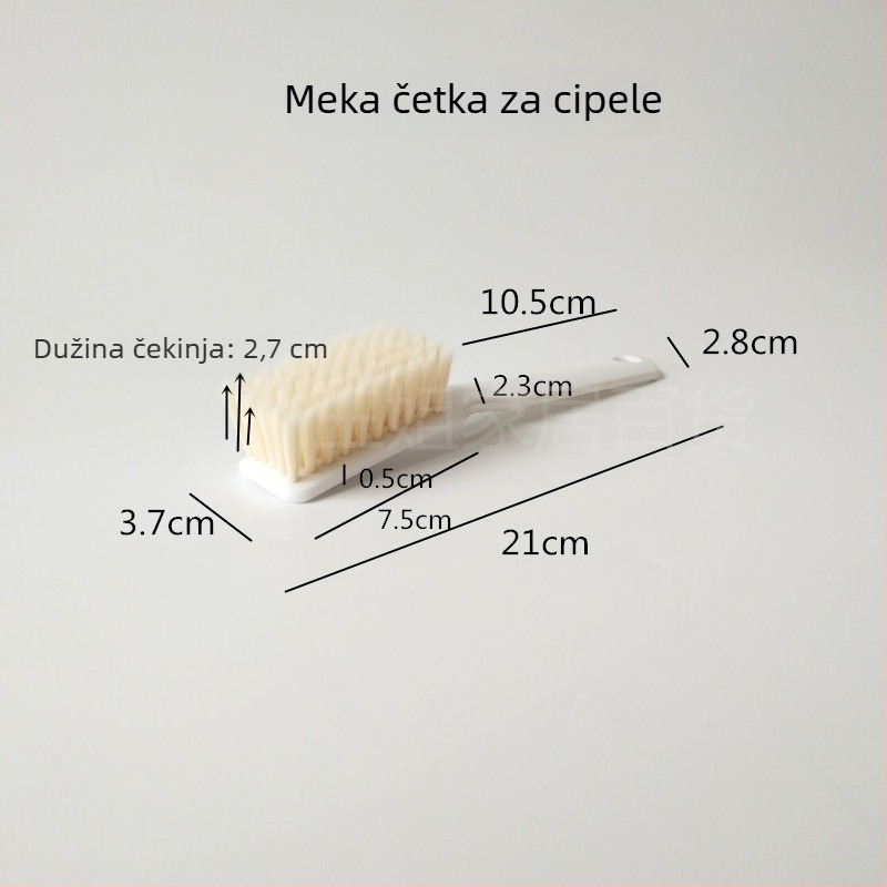 Četka za čišćenje s dugim držalom i mekanim dlakama, za cipele, pranje odjeće, mrežaste površine i jakne s perjem