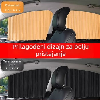 Auto zavjese i sjenilice — debele neprozirne, visići sustav montaže, univerzalno za automobile i terenska vozila
