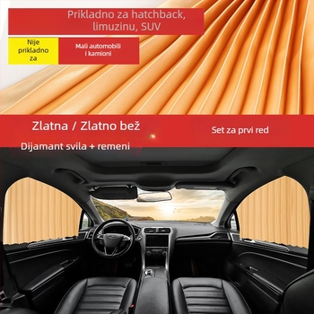 Auto zavjese i sjenilice — debele neprozirne, visići sustav montaže, univerzalno za automobile i terenska vozila