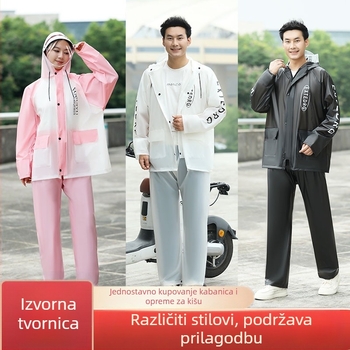 Set kišobrana i hlača za odrasle — Dengfeng, PVC tkanina, 18 denier, dvostruka kapuljača, prilagodljivo obrada i mogućnost tiskanja logotipa
