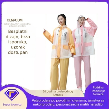 Set kišobrana i hlača za odrasle — Dengfeng, PVC tkanina, 18 denier, dvostruka kapuljača, prilagodljivo obrada i mogućnost tiskanja logotipa
