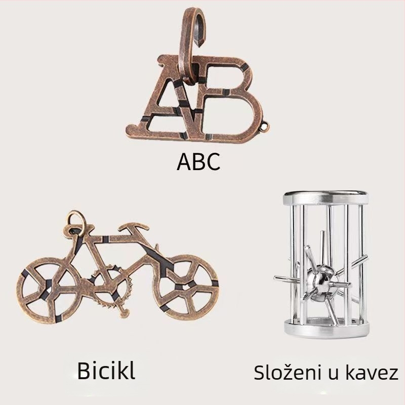Plastični Luban Lock puzzle s mehanizmom otključavanja, uzrast 14+