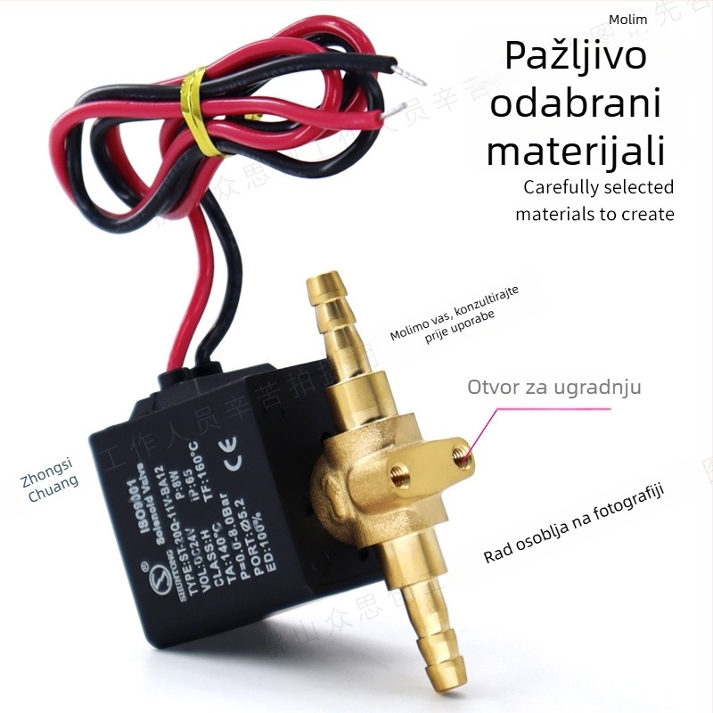 Pribor za stomatološki stol — DC24V solenoidni ventil za dovod vode i ispiranje, električno upravljanje