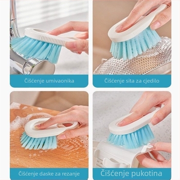 Japanski stil kućna četka za čišćenje — plastična, za čišćenje i brisanje prašine; za pranje rublja, obuću, kuhinjske posude, prozorske klupice, kupaonu, pod i kutove (izlazi 2024.)