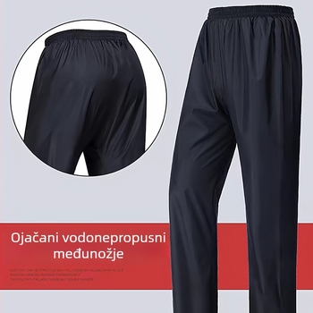 Little Swallow muški dvodijelni kišni komplet za motocikl, potpuno pokrivanje, vodootporan PVC premaz na tkanini Chunya Spun