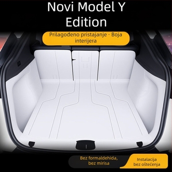 Kožni prostir za prtljažnik za Tesla Model Y (nova verzija) – zaštita interijera, prostor za teret