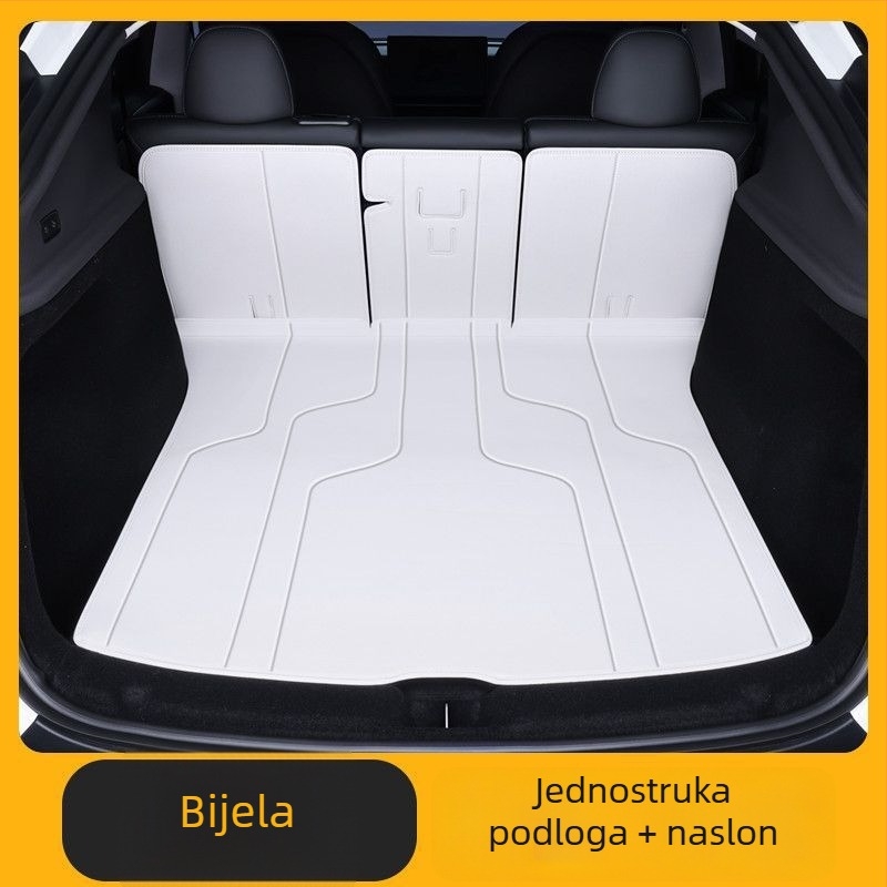 Kožni prostir za prtljažnik za Tesla Model Y (nova verzija) – zaštita interijera, prostor za teret