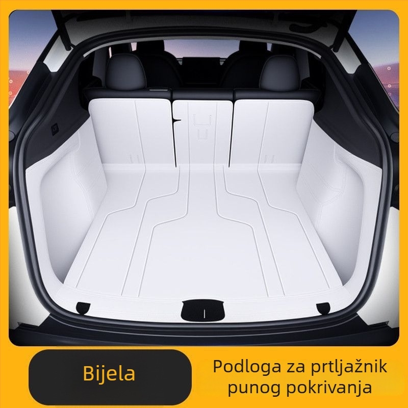 Kožni prostir za prtljažnik za Tesla Model Y (nova verzija) – zaštita interijera, prostor za teret