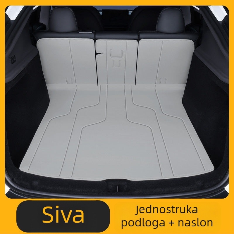 Kožni prostir za prtljažnik za Tesla Model Y (nova verzija) – zaštita interijera, prostor za teret