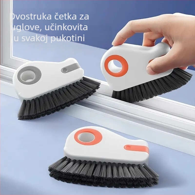 Četka za čišćenje prozorskih i vrata proreza — plastična konstrukcija