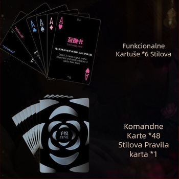 Igra s kartama za dvoje — interaktivna društvena igra u pokerskom stilu (Materijal: papir; Vrsta: poker; Pakiranje: torba; Dobna granica: 14+; Razvoj emocija)