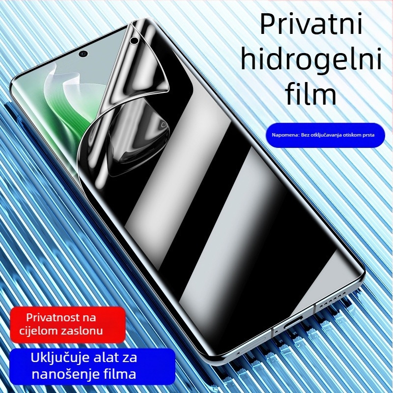 Jamie Kaljeno staklo zaštita zaslona za Oppo Reno11 / Reno11 Pro / Reno10 — Anti-Peep, UV premaz, potpuno ljepilo, 1 godina jamstva