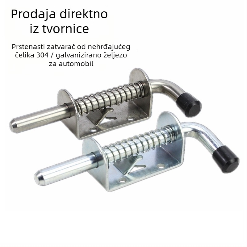 Teški zasun mehanizam, materijal: 304 nehrđajući čelik / galvanizirano željezo, Model 000, Završna obrada: vibracijska / plavi cinkasti premaz