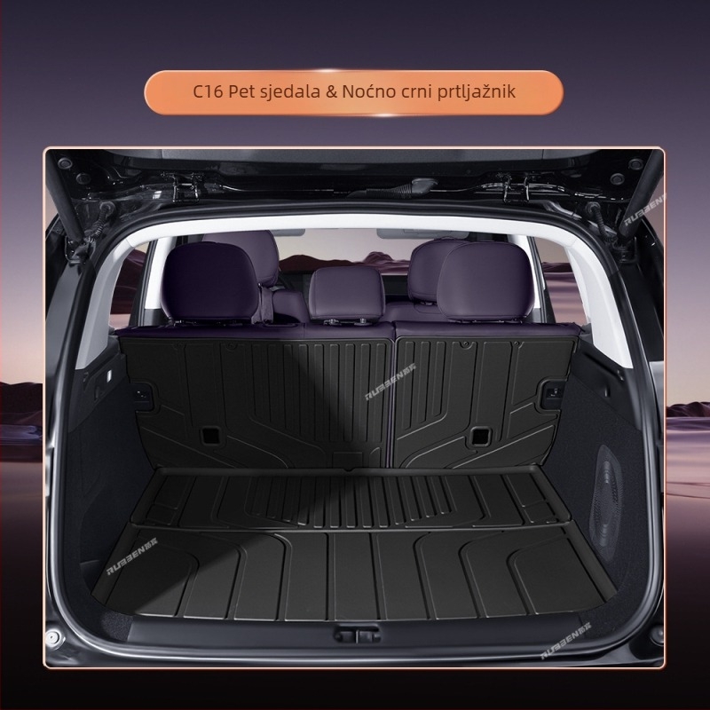 Leapmotor C16 Tepih prtljažnika – poluzatvoren dizajn, unutarnji auto tepih (Materijal: Tpes; Porijeklo: Shandong; Marka: Lubin; Kompatibilni modeli: Posvećeno pokriće vozila; Obrada i prilagodba: Da)