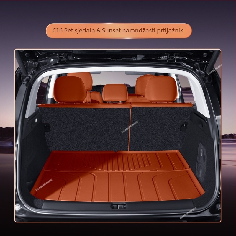 Leapmotor C16 Tepih prtljažnika – poluzatvoren dizajn, unutarnji auto tepih (Materijal: Tpes; Porijeklo: Shandong; Marka: Lubin; Kompatibilni modeli: Posvećeno pokriće vozila; Obrada i prilagodba: Da)