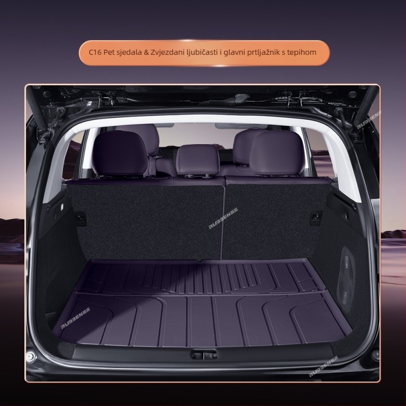 Leapmotor C16 Tepih prtljažnika – poluzatvoren dizajn, unutarnji auto tepih (Materijal: Tpes; Porijeklo: Shandong; Marka: Lubin; Kompatibilni modeli: Posvećeno pokriće vozila; Obrada i prilagodba: Da)