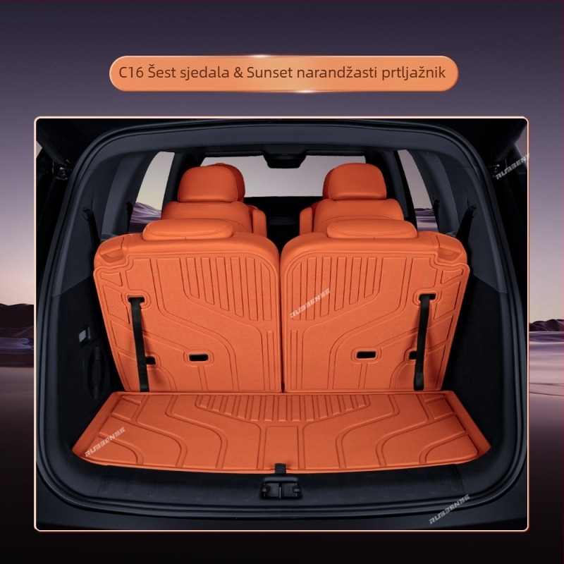 Leapmotor C16 Tepih prtljažnika – poluzatvoren dizajn, unutarnji auto tepih (Materijal: Tpes; Porijeklo: Shandong; Marka: Lubin; Kompatibilni modeli: Posvećeno pokriće vozila; Obrada i prilagodba: Da)