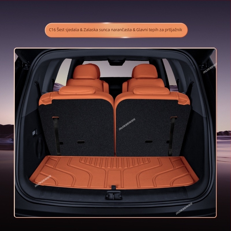 Leapmotor C16 Tepih prtljažnika – poluzatvoren dizajn, unutarnji auto tepih (Materijal: Tpes; Porijeklo: Shandong; Marka: Lubin; Kompatibilni modeli: Posvećeno pokriće vozila; Obrada i prilagodba: Da)