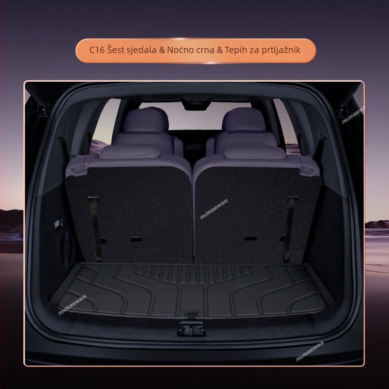 Leapmotor C16 Tepih prtljažnika – poluzatvoren dizajn, unutarnji auto tepih (Materijal: Tpes; Porijeklo: Shandong; Marka: Lubin; Kompatibilni modeli: Posvećeno pokriće vozila; Obrada i prilagodba: Da)