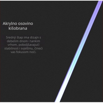 LED kišobran s dizajnom Lightsabera Star Wars, prilagođeni logotip, ručno otvaranje i zatvaranje, okvir od 8 vlaknastih rebara