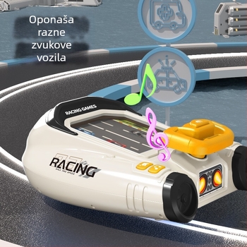 Dječja trkaća avanturistička konzola sa zvukom i simulacijom vožnje – obrazovna društvena igra, od plastike, marka JZY, za uzrast 4–6 godina