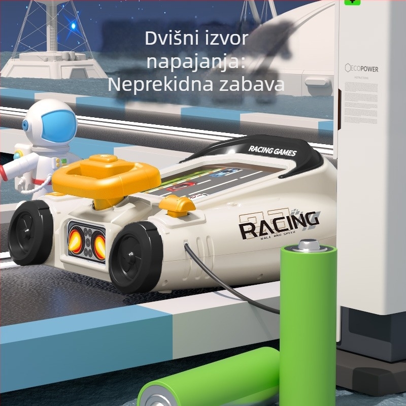 Dječja trkaća avanturistička konzola sa zvukom i simulacijom vožnje – obrazovna društvena igra, od plastike, marka JZY, za uzrast 4–6 godina
