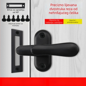 Nerđajući čelični zasun za vrata, površinski montiran, suvremeni minimalistički dizajn