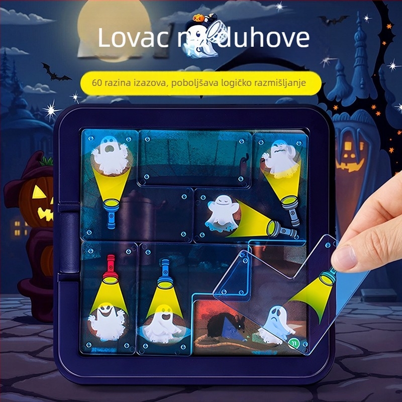 Edukativna društvena igra Ghost Catcher: Policajac i lopov, vježbe razmišljanja za djecu 4–6 godina, interaktivna igra roditelj-dijete, plastična konstrukcija, razvoj inteligencije i kognitivnih vještina
