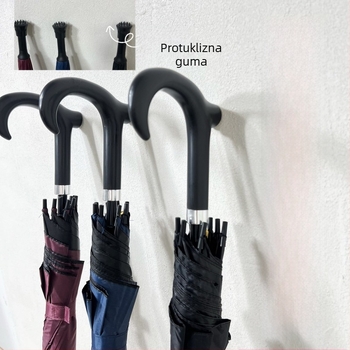 Dugi kišobran s automatskim otvaranjem, 8 vlaknastih rebara, vlaknasti štap, plastična drška, 190T tkanina, otporan na vjetar i kišu, moguć tisk loga, promotivni poklon