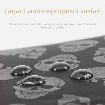 Trostrano sklopivi kišobran s 8 rebara, automatsko otvaranje, čelična osovina i ručka, Impact Cloth tkanina, mogućnost tiskanja loga