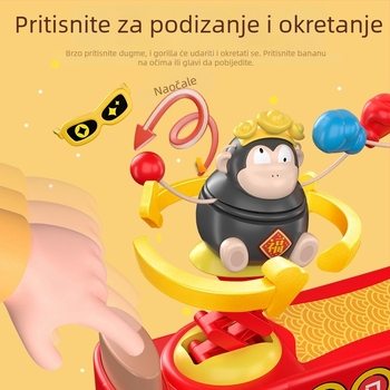 Igra s orangutanom za dva igrača — interaktivna, edukativna društvena igra za djecu, plastika, Huangfengyu, uzrast 4–6 godina, šarena kutija