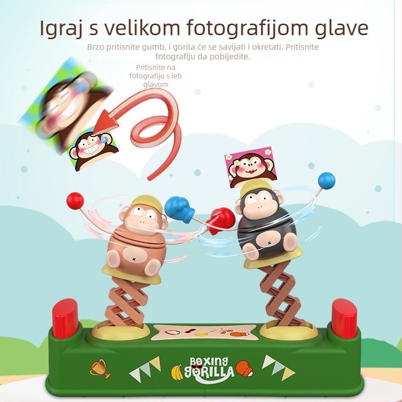 Igra s orangutanom za dva igrača — interaktivna, edukativna društvena igra za djecu, plastika, Huangfengyu, uzrast 4–6 godina, šarena kutija
