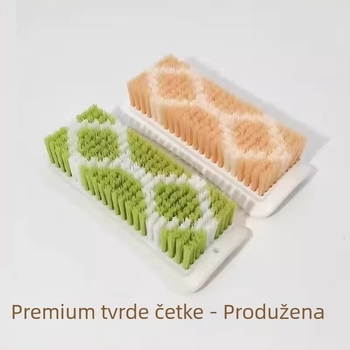 Četka za cipele s produženom drškom, tvrde i guste dlačice za čišćenje i prašinu, izdržljiva