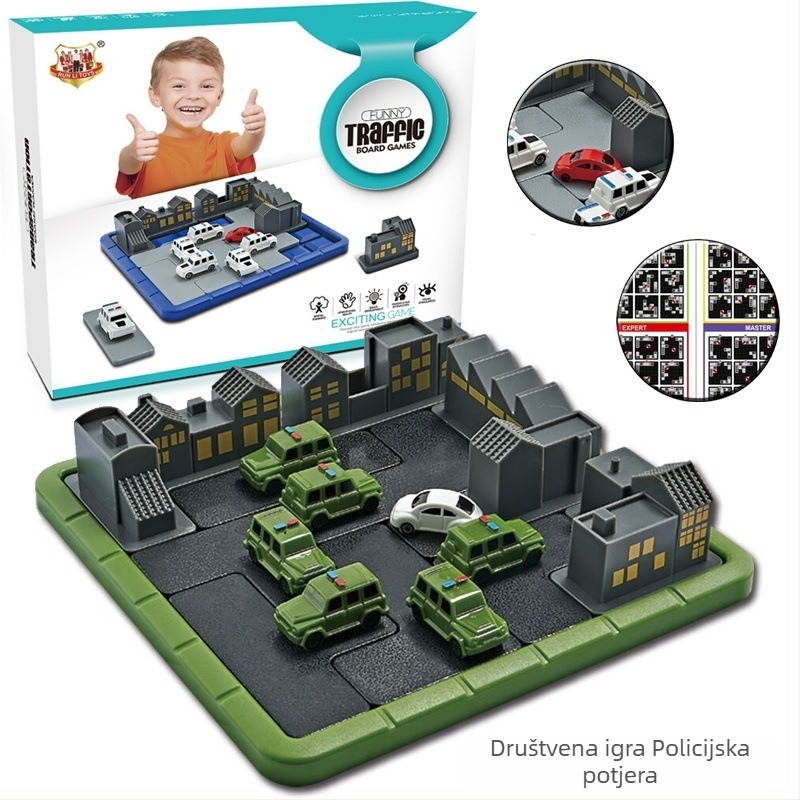 Plastična društvena igra za djecu s interaktivnim logičkim zadatkom i temom dinosaura — zabavna, za uzrast 4–6 godina (Materijal: plastika; Dobna skupina: 4–6 godina; Tip: unutarnja rekreacija; Interaktivno, razvija koordinaciju ruka-oka)