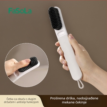FaSoLa četka za cipele s mekanom vunom za kućnu upotrebu — dezinfekcija i čišćenje cipela | Materijali: ABS, TPE, PBT | Podrijetlo: Kina | Kutija: 60 kom