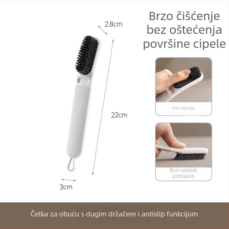 FaSoLa četka za cipele s mekanom vunom za kućnu upotrebu — dezinfekcija i čišćenje cipela | Materijali: ABS, TPE, PBT | Podrijetlo: Kina | Kutija: 60 kom