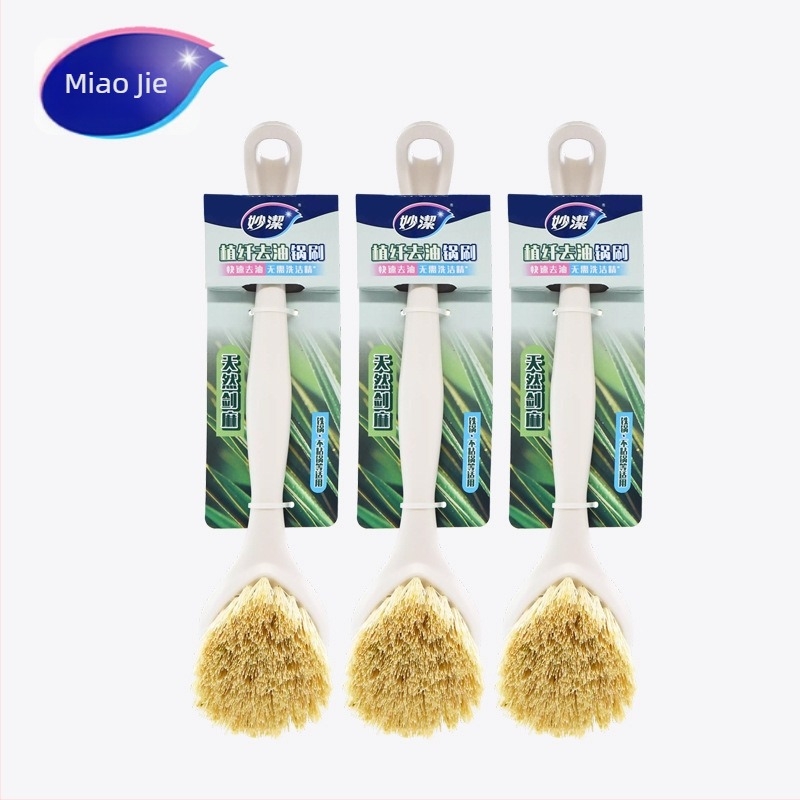 Miaomia sisalna četka za lonce — višenamjenska kuhinjska četka za čišćenje lonaca, posuđa, voća i povrća; materijal: vlakna sisala; pakiranje: 48 kom.