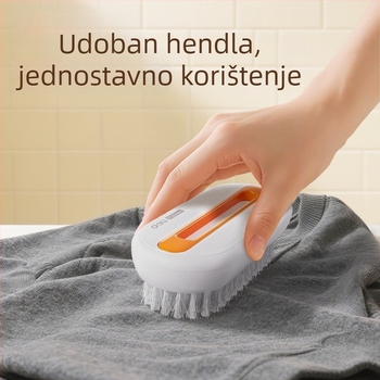 Deli četka za pranje rublja s ultra mekanim dlačicama, za odjeću i down jakne; plastična konstrukcija, kutija 144 komada, izlazi jesen 2025.