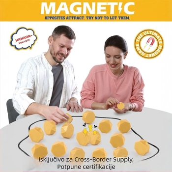 Magnetska šahovska stolna igra za logičko razmišljanje, edukativna igra za unutarnju upotrebu (Materijal: Plastika; Magnetno privlačenje; Unutarnja upotreba; Uzrast 7–14 i 15–35 godina)