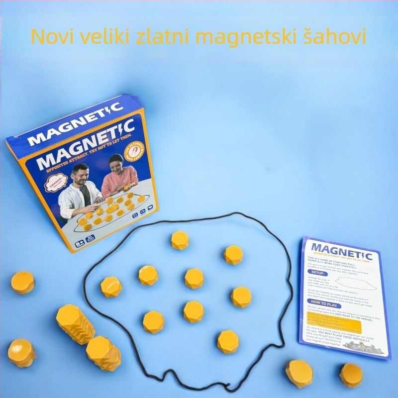 Magnetska šahovska stolna igra za logičko razmišljanje, edukativna igra za unutarnju upotrebu (Materijal: Plastika; Magnetno privlačenje; Unutarnja upotreba; Uzrast 7–14 i 15–35 godina)