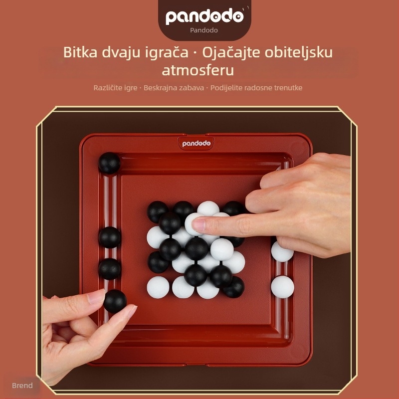 Trodimenzionalna piramidalna šah igra za djecu — plastična igra Pan duoduo, šarena kutija, uzrast 7-14 godina, edukativna, interakcija roditelj-dijete