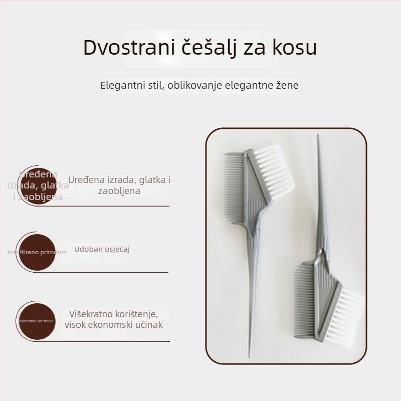 Set alata za bojanje kose s posudom i češljem, osmeročlani DIY set za kućnu upotrebu, neto sadržaj 15 g
