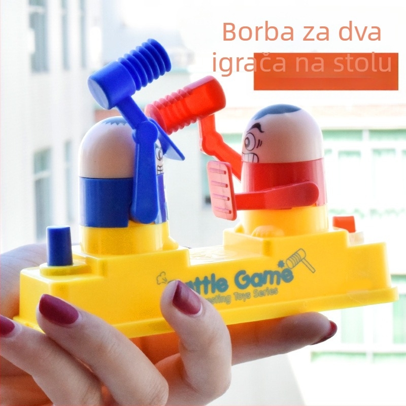 Dvoje-igrača mini figurica borba — Cross plastična interaktivna igra za roditelj-dijete, razvija koordinaciju ruke i oka, osjetila i kognitivne sposobnosti (0–3 godine)