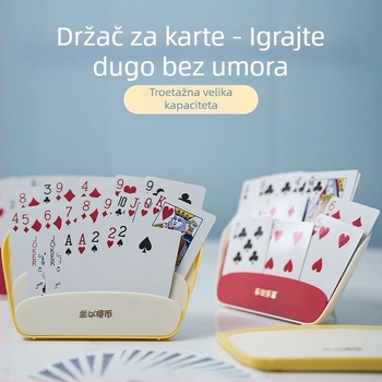 Držač karata za poker i organizator – plastični, funkcija umetanja kartica, za uzrast 14+