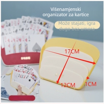 Držač karata za poker i organizator – plastični, funkcija umetanja kartica, za uzrast 14+