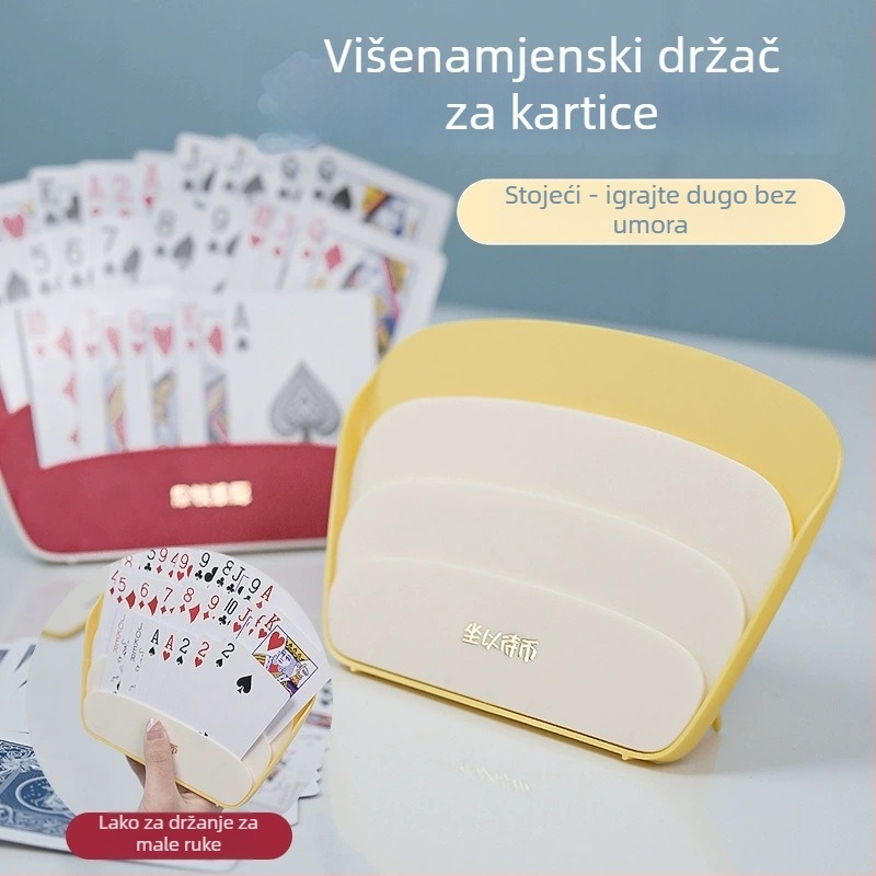 Držač karata za poker i organizator – plastični, funkcija umetanja kartica, za uzrast 14+