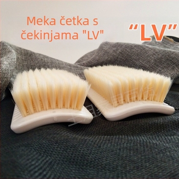 Plastična četka s mekim vlaknima za kućnu upotrebu; idealna za donje rublje, kožne predmete, cipele i jakne s perjem; četka za suho čišćenje